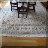 D01. Hand knotted wool rug. 12' x 8'6” - $950 